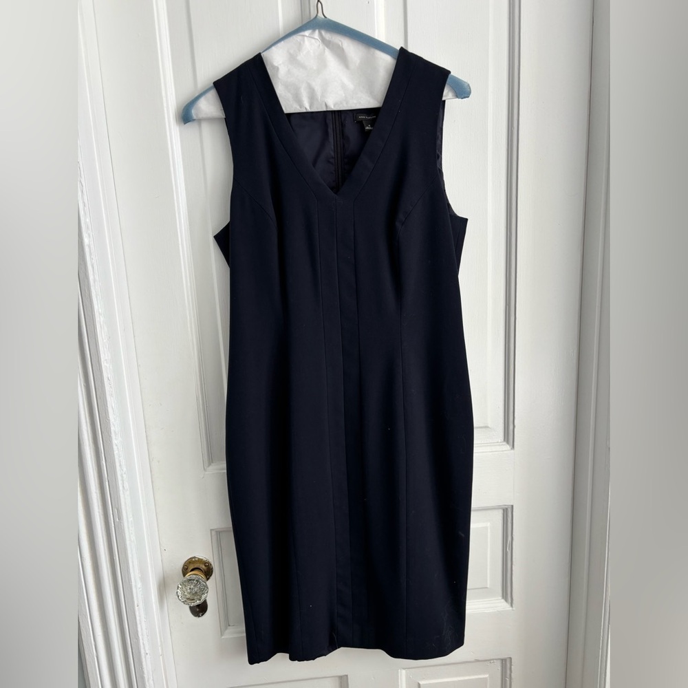 Ann Taylor Navy Blue Suit Dress